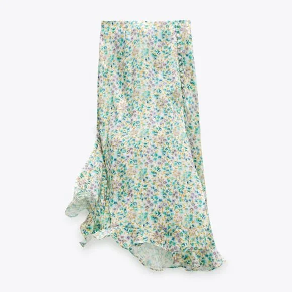NWT Zara Floral Midi Skirt - Picture 3 of 11